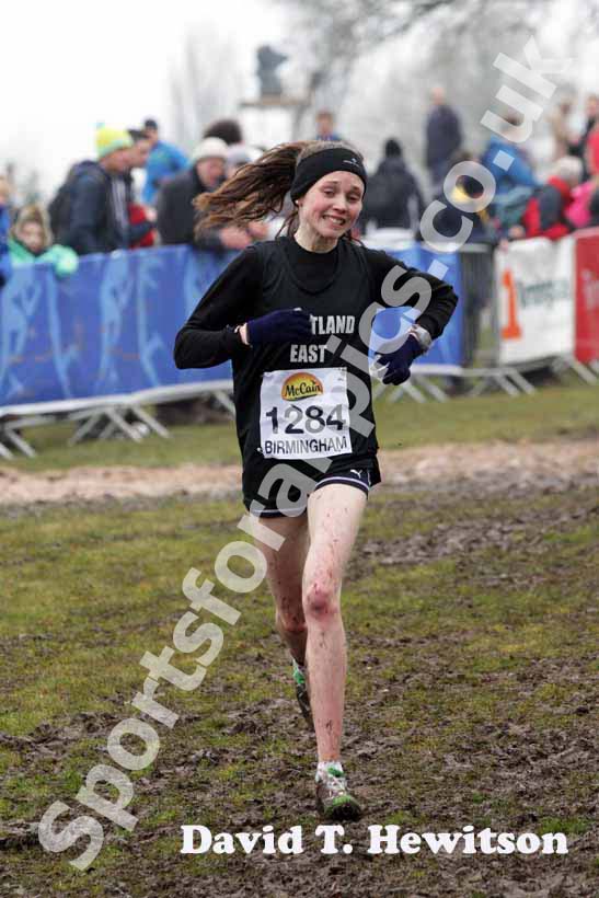 Rhona Auckland during the senior womens McCain World Cross Country Trials and Inter Counties.